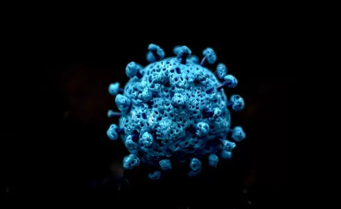 Imagem da mutação ômicron, do coronavírus
