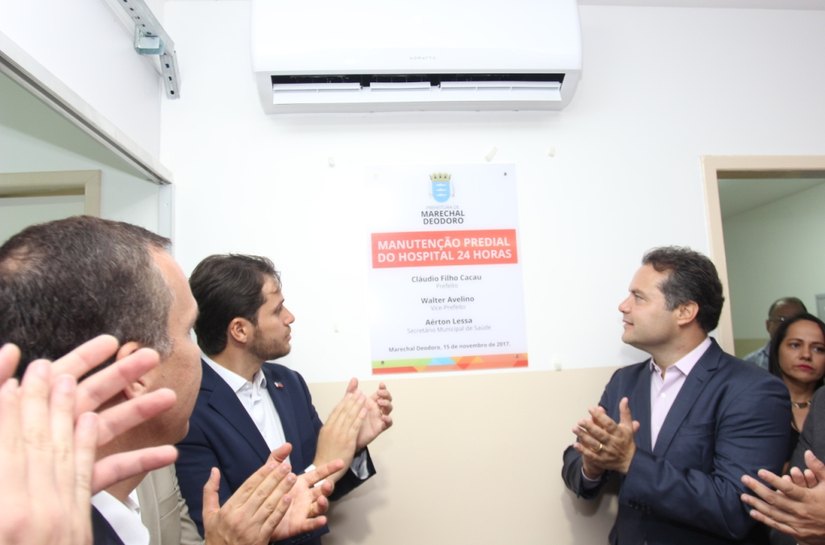 Marechal: prefeito Cacau entrega manutenção predial da Unidade Mista 24h