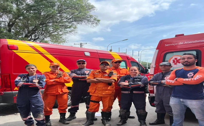 Equipes do Corpo de Bombeiros e do Samu salvam vítima de afogamento na Pajuçara