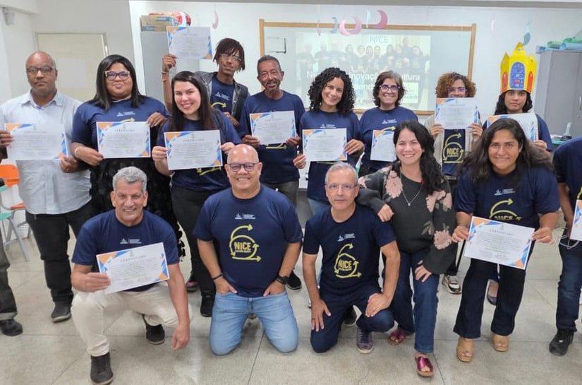 Alunos do Núcleo de Inovação da rede municipal apresentam projetos para a educação