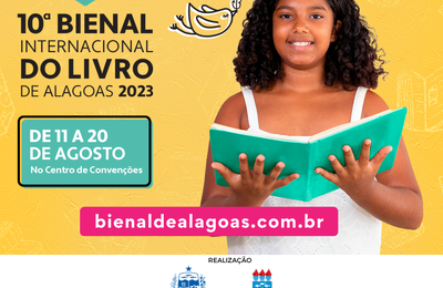Abertura da 10ª Bienal Internacional do Livro de Alagoas será nesta sexta-feira
