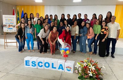 Encontro do Programa Criança Alfabetizada reúne profissionais da rede municipal de Lagoa da Canoa