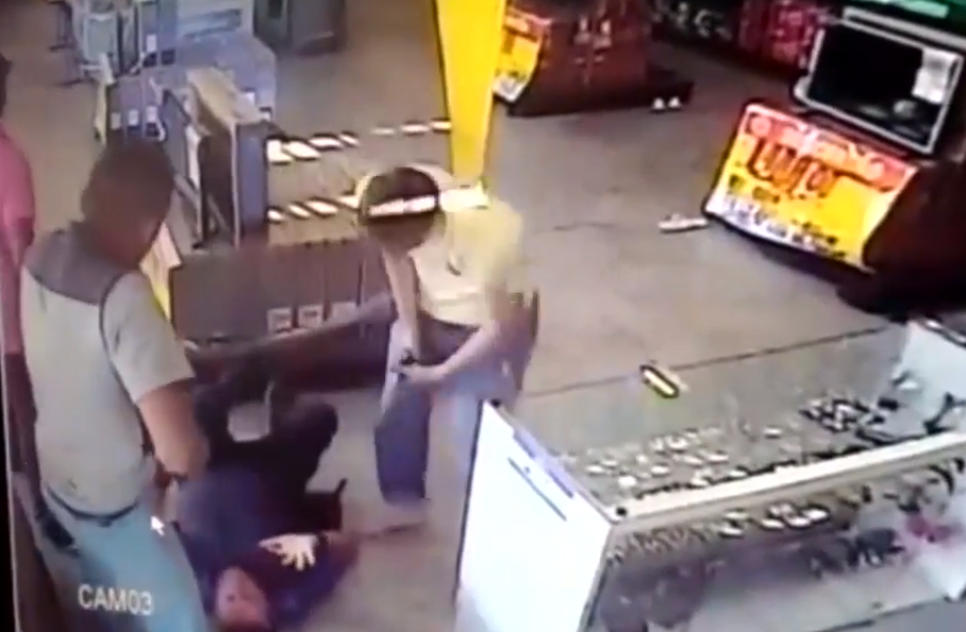 assalto supermercado