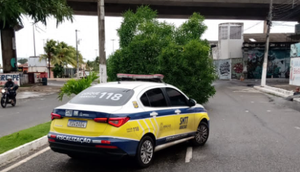 A via foi temporariamente interditada pela SMTT