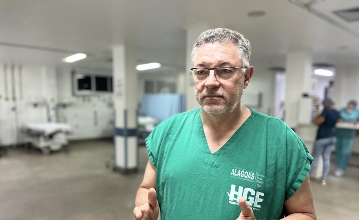 Amauri Clemente, cirurgião geral do HGE, em Maceió