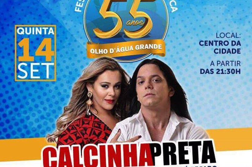 Prefeitura de Olho D'Água Grande anuncia a programação do 55º aniversário de emancipação política