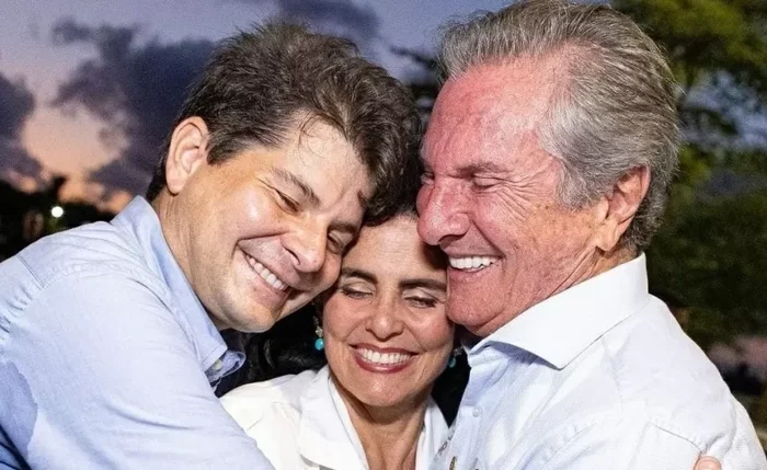 Fernando, Thereza e Collor antes de ato eleitoral em Maceió Fernando, Thereza e Collor antes de ato eleitoral em Maceió