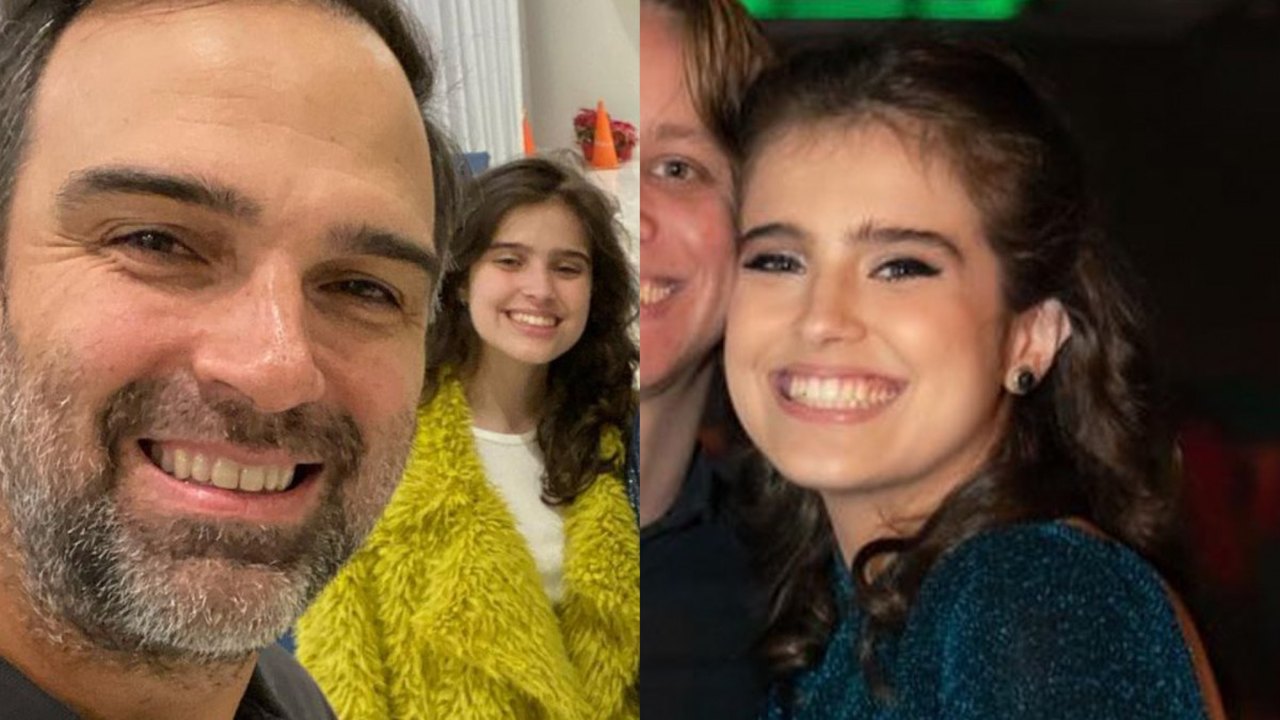 Filha de Tadeu Schmidt celebra um ano de namoro após se declarar queer