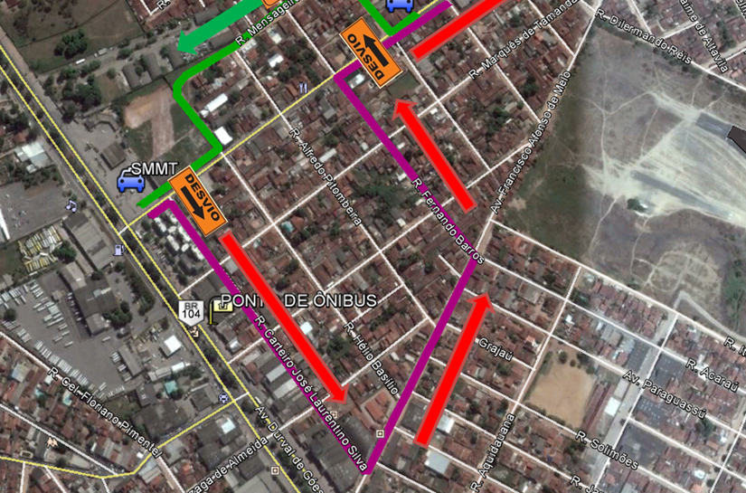 Trânsito na Santa Lúcia será interditado pela SMTT nesta quarta-feira