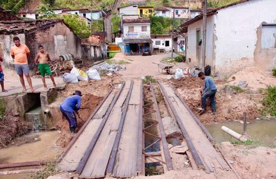 Infraestrutura inicia obras na ponte da Travessa Marquês de Abrantes, em Bebedouro