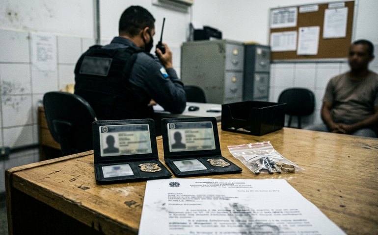 Policiais presos em flagrante por morte de empresário têm carteiras funcionais apreendidas