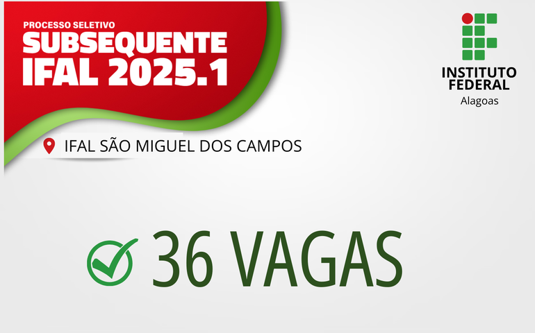 Ifal São Miguel dos Campos realiza seleção para curso subsequente de Segurança do Trabalho