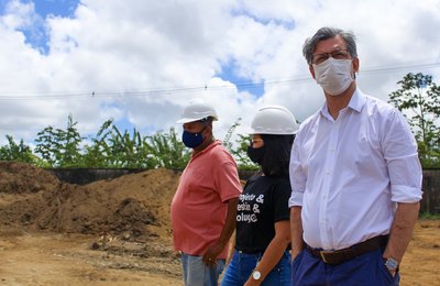 Secretário fiscaliza andamento das obras para ampliar acesso de alunos à educação