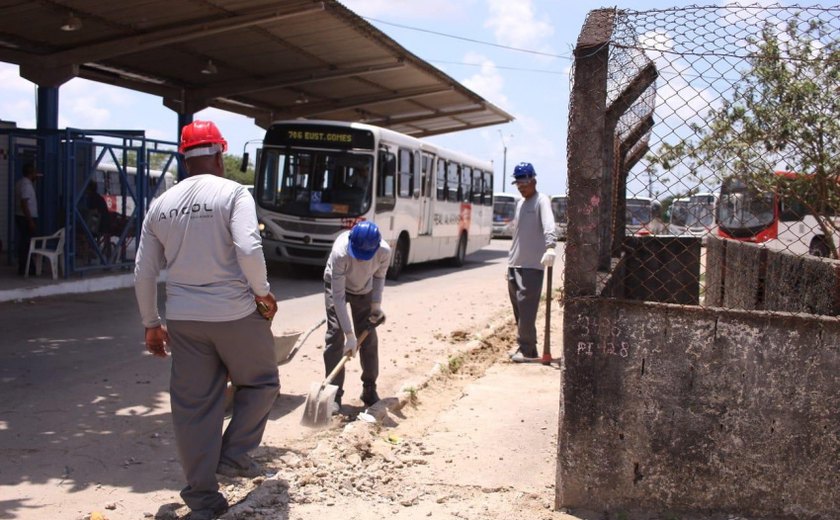 Prefeitura de Maceió começa reforma do terminal de passageiros do Eustáquio Gomes