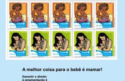 Correios e UNICEF lançam selos comemorativos em homenagem a Semana de Aleitamento Materno