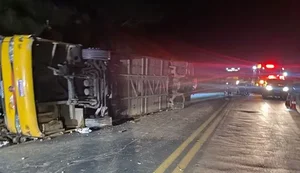 Ônibus que saiu de Arapiraca se envolve em acidente em MG e deixa cinco mortos