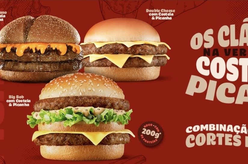 Bob’s transforma seus clássicos em versões com picanha e costela