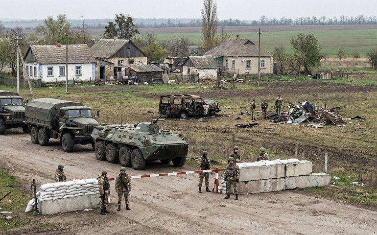 Forças russas consolidam controle em Peschanoe, na região de Dnepropetrovsk