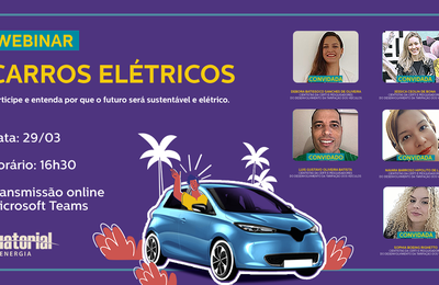 Equatorial Energia promove evento online com cientistas e pesquisadores sobre mobilidade Elétrica