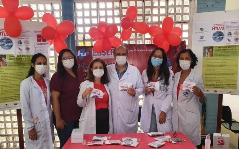 Campanha no HU promoveu sensibilização sobre o HTLV, alertando sobre sintomas e importância do diagnóstico precoce
