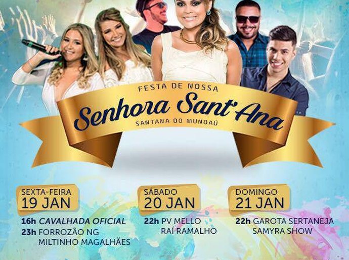 Santana do Mundaú celebra tradicional festa de Nossa Senhora Santa'Ana