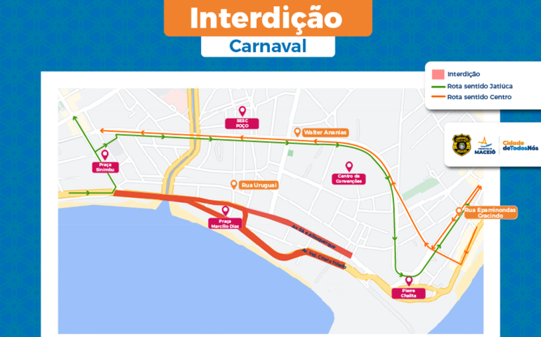 Jaraguá: confira as interdições de trânsito para o Carnaval