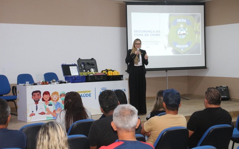 Instituto de Criminalística do Agreste capacita profissionais do Samu de Arapiraca para preservação de locais de crime