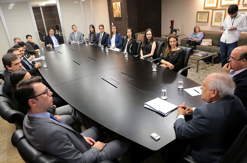 Presidente do Tribunal de Justiça recebe novos juízes em visita técnica