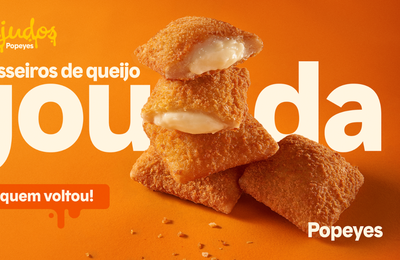 Popeyes® aposta na nostalgia e traz de volta o Travesseiro de Queijo Gouda com campanha estrelada por meme brasileiro