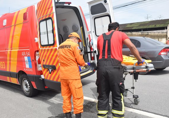 Colisões em Maceió e Arapiraca deixam três feridos e mobilizam o Corpo de Bombeiros