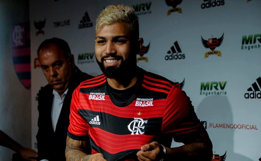 Gabriel diz não temer pressão no Flamengo: &#8216;Quero fazer gols e ser campeão&#8217;