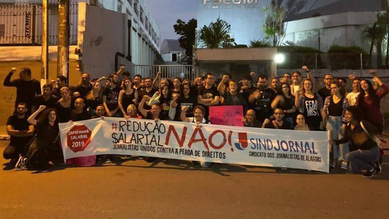 Greve dos jornalistas alagoanos tem mais de 90% de adesão