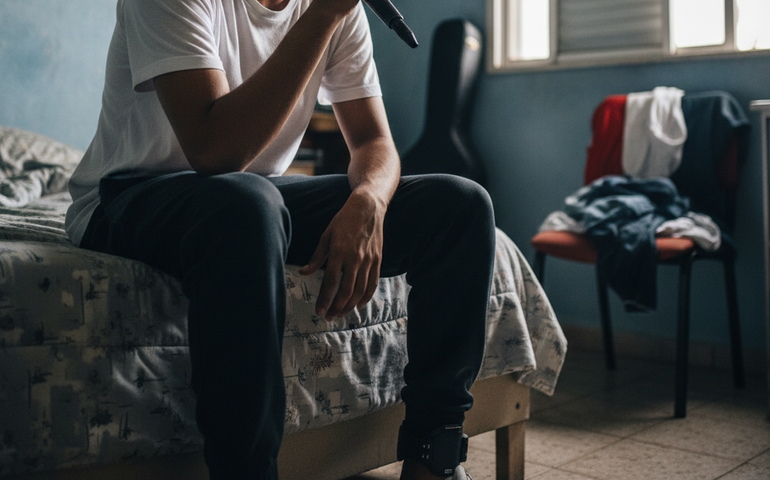 Foragido, Oruam aparece com tornozeleira eletrônica em clipe e desafia Justiça