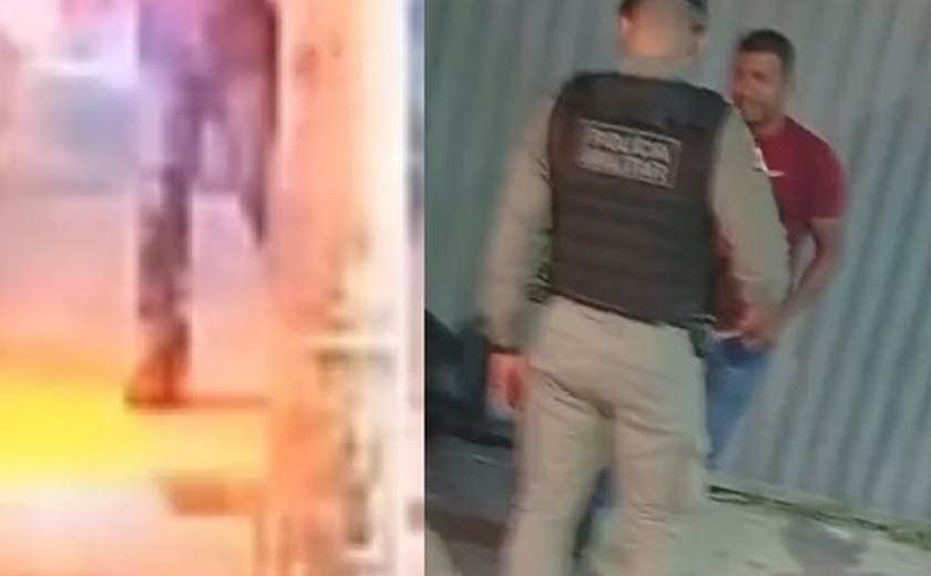 Homem é preso após ameaçar mulheres e ferir cadela durante incêndio criminoso em Maceió