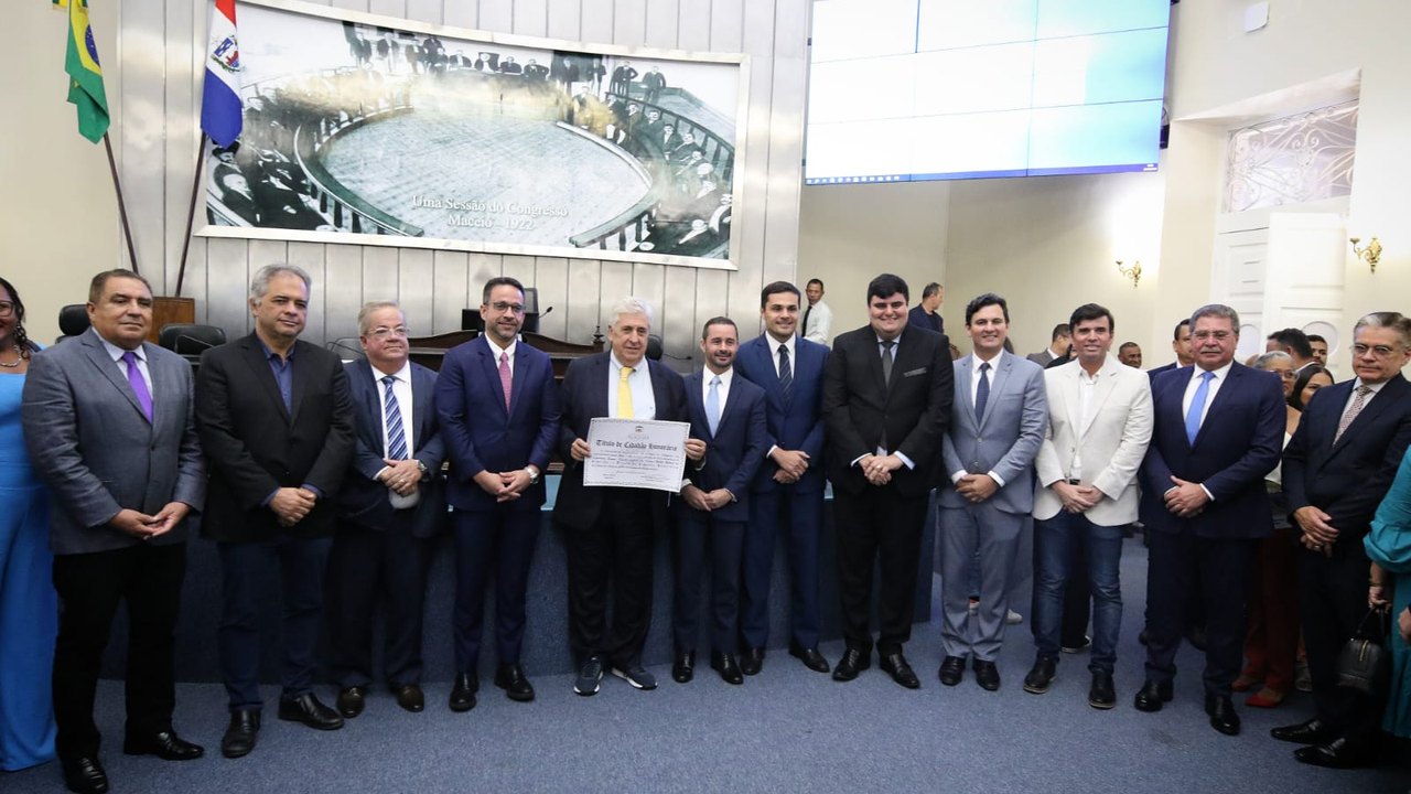 Empresário Jorge Rebelo é agraciado com o título de Cidadão Honorário de Alagoas