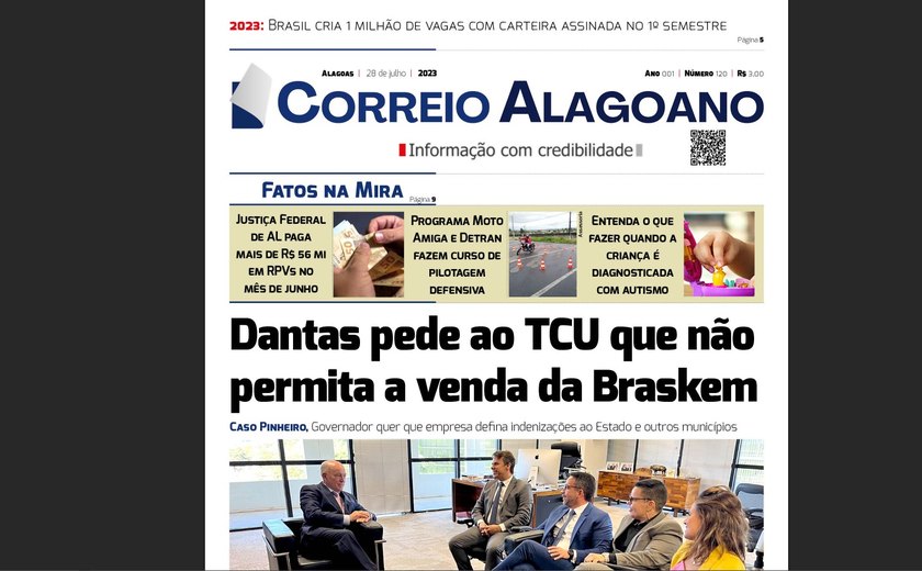 Dantas pede ao TCU que não permita a venda da Braskem