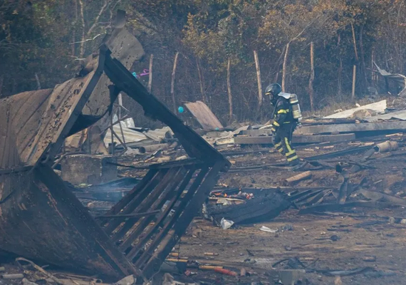 Depósito que explodiu tinha substâncias altamente explosivas não utilizáveis em artefatos pirotécnicos