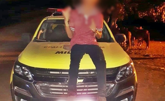 Foto foi tirada durante uma vaquejada em Olho D’Água do Casado