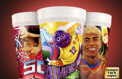 McDonald’s entra no clima da Copa do Mundo da FIFA 26™ com McOferta especial e copos exclusivos de ícones do futebol