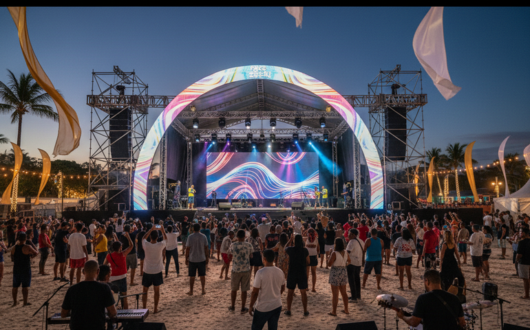 Réveillon 2026 em Pedra de Guaratiba: MC Bob Rum e Delcio Luiz comandam a festa