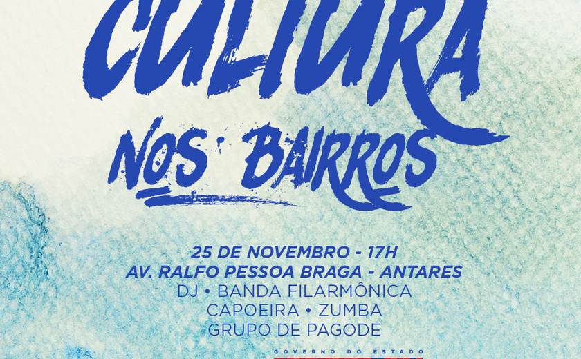 Antares recebe projeto “Cultura nos Bairros” neste domingo (25)