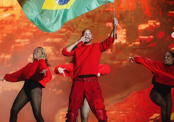 Will Smith até se divertiu, mas show de 18 minutos no Rock in Rio não empolga o público