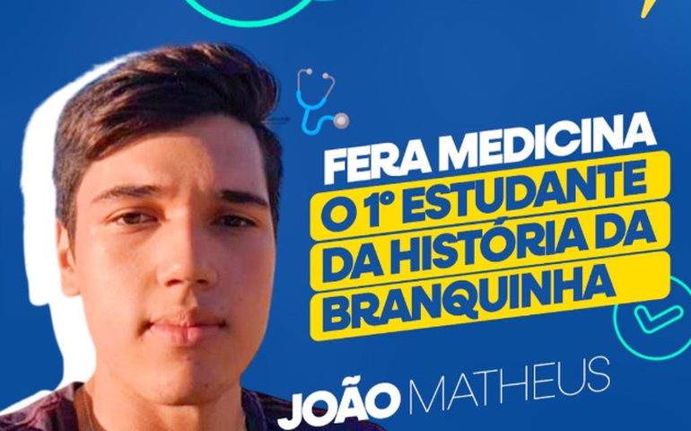 Estudante de Branquinha conquista vaga em medicina na Uncisal