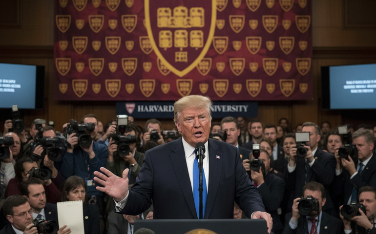 Trump acusa Harvard de antissemitismo e critica 'The New York Times'