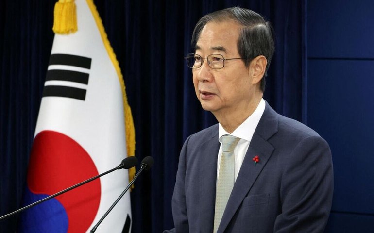 Parlamento da Coreia do Sul destitui presidente interino Han Duck-soo
