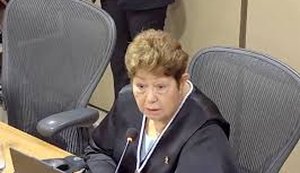 Desembargadora do Pará Eva do Amaral Coelho critica corte de penduricalhos nos rendimentos dos magistrados durante sessão em 9 de abril / Foto: Reprodução 
