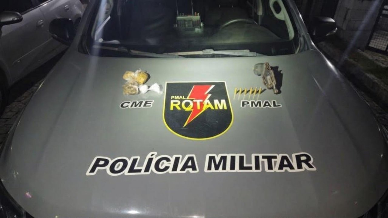 Rotam apreende arma e drogas durante patrulhamento na Vila Emater
