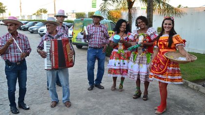São João entre funcionários do Grupo Coringa
