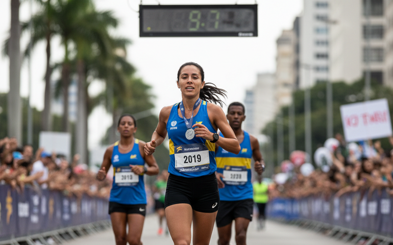 Núbia repete pódio na São Silvestre e projeta vitória: 'Vou voltar e vencer essa prova'