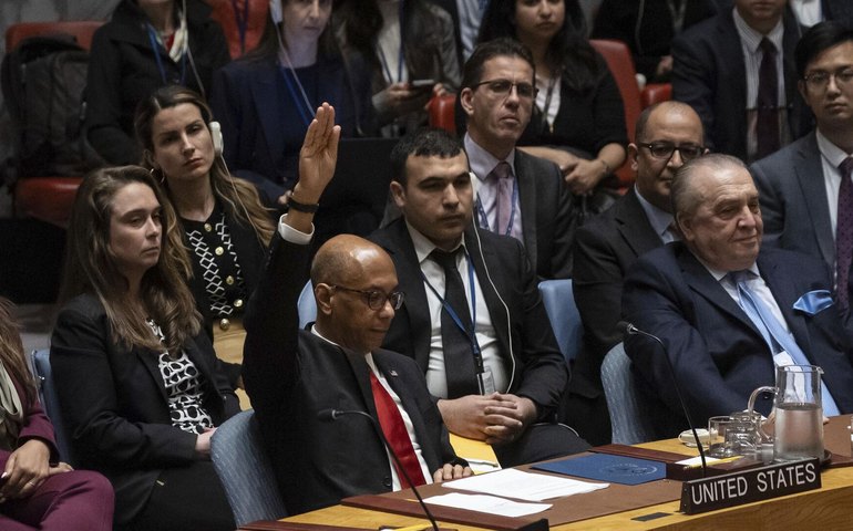 'Chocante': EUA vetam nova resolução de cessar-fogo em Gaza no Conselho de Segurança da ONU